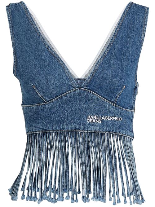 Top donna in denim Karl Lagerfeld jeans | A2W110221DE